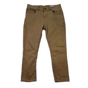 The Perfect Jean NYC Slim Fit Tan Cotton Blend Jeans Mens 31x26 Casual Pants EUC